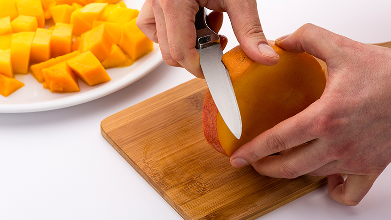 A paring knife is the best way to deal with all the fruit around. So remember to keep one nearby when mixing drinks