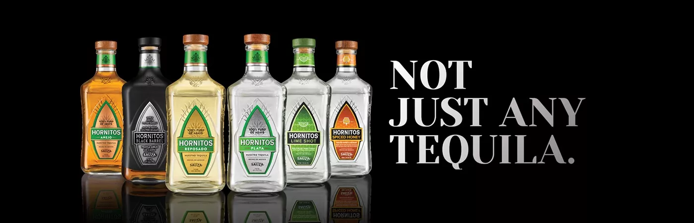 Bottles of hornitos tequilas