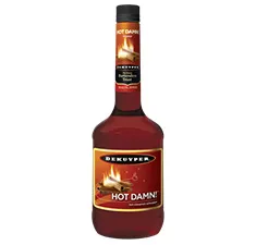 Bottle of DeKuyper® Hot Damn!®  Cinnamon Schnapps Liqueur