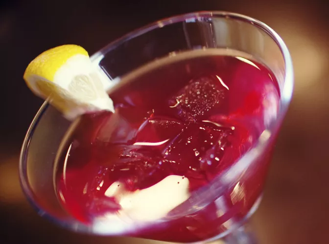 Double Razzmatazz® Grape Martini | The Cocktail Project