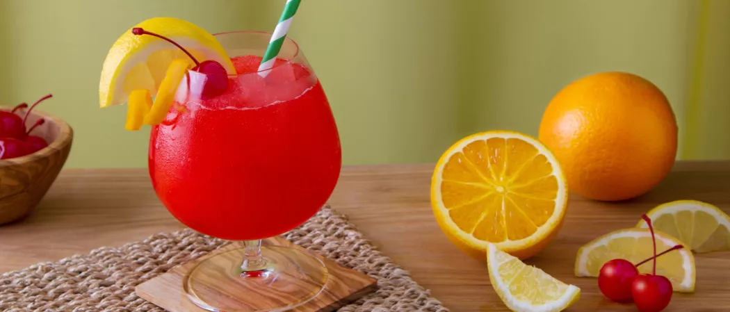 Sunset Daiquiri Cocktail Recipe - Rum Cocktails with Lemon Juice