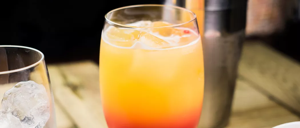 Glass of Cruzan® 9 Punch with ice