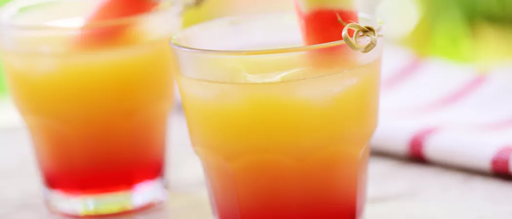 Two glasses of Hurricane