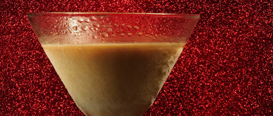 Glass of Peanut Butter Cup Martini