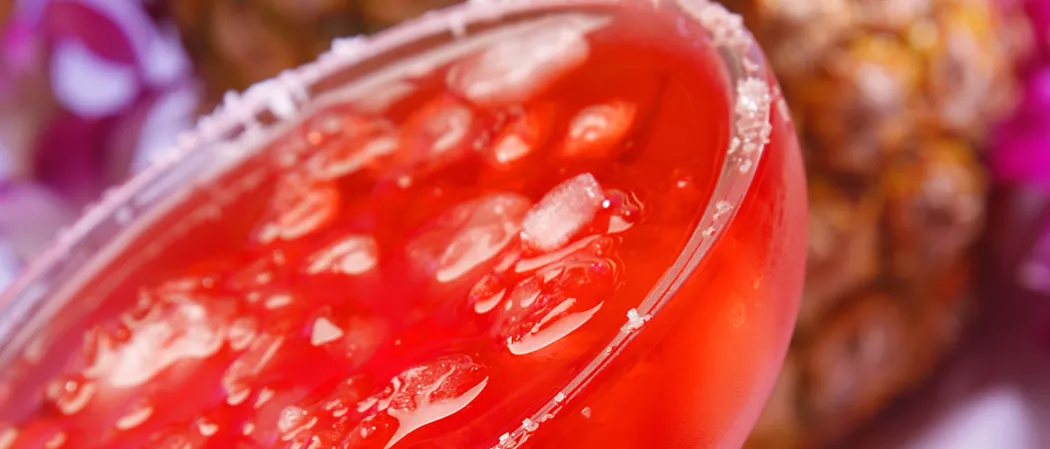 Glass of strawsberry Margarita 