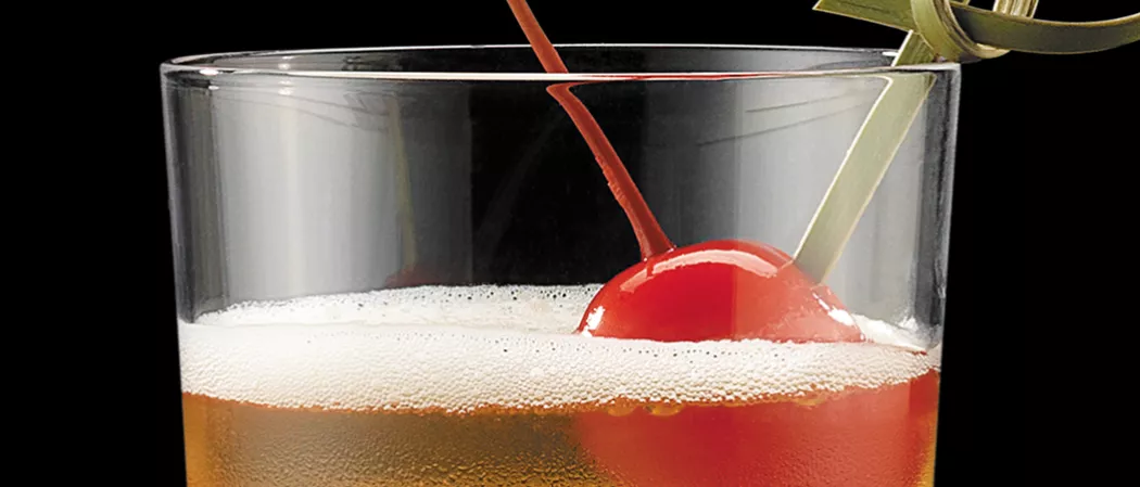 a glass of Bourbon Cider Cocktail