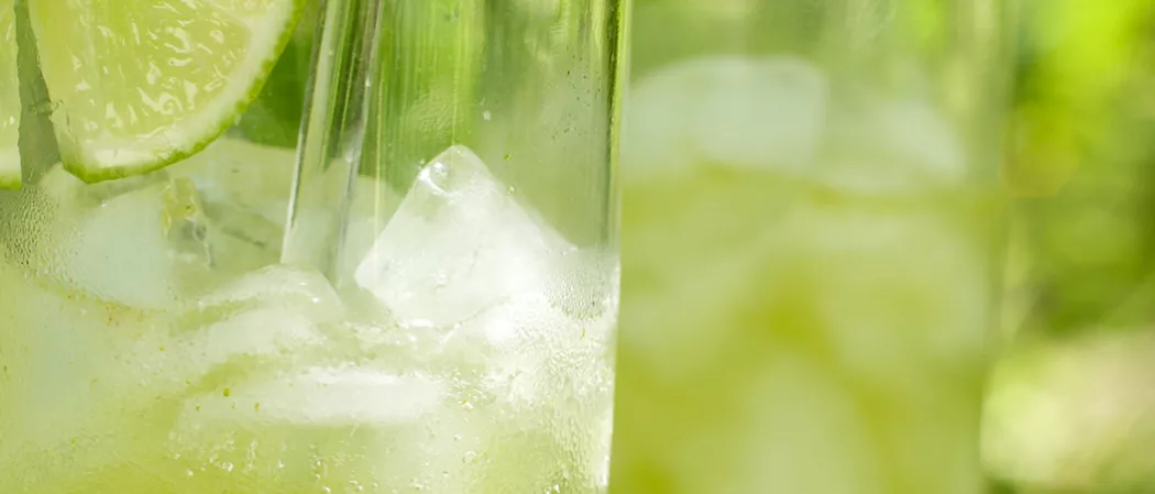Glass of Midori® and Ginger