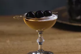Thumbnail of a video explaining "How To Make A Bellini Manhattan"