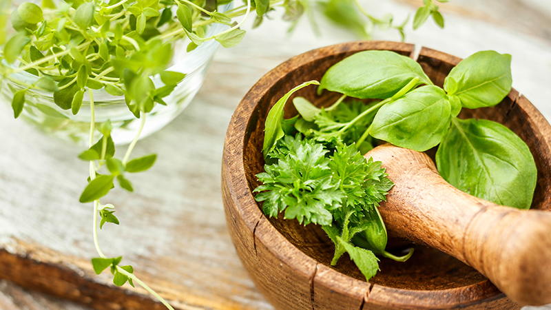 Muddling is still the perfect way to fuse herb oil into your cocktails